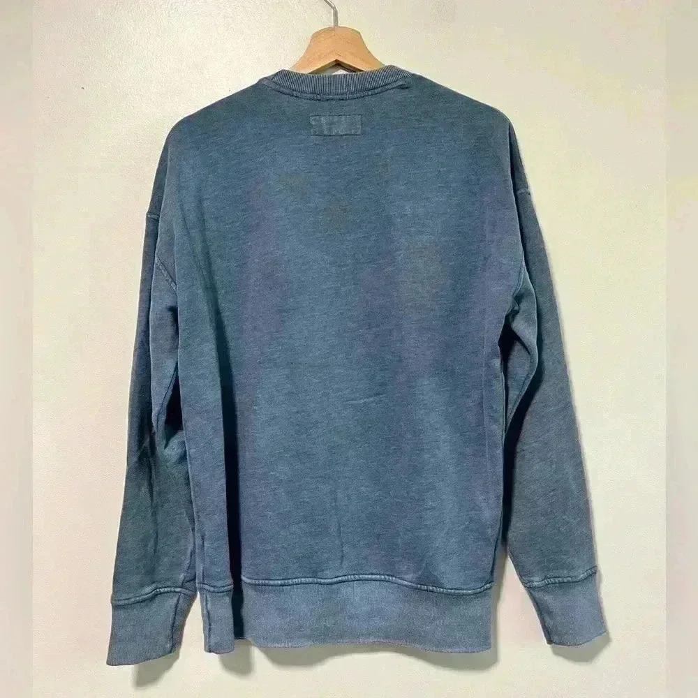 Abercrombie & Fitch Soft AF Fleece Sweatshirt - Men’s XS - Washed Blue - Picture 8 of 10